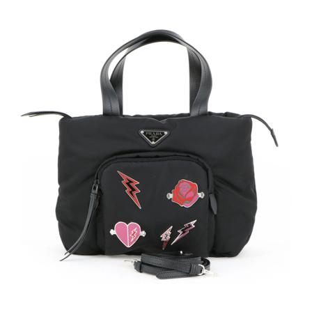 Prada Vintage, Handbags Zwart, Dames, Maat:ONE Size