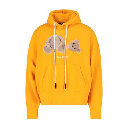 Palm Angels Hoodies gul, Herr, Herr, Storlek: M