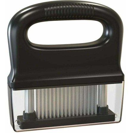 Meat Tenderizer, Meat Tenderizer 48 Ultra Sharp Stainless Steel Needles, Manual Kitchen Tool for Beef Steak Chicken Pork... (Black)