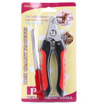 Pet Grooming Tools Nagelsax och Nagelfil för Djur Storlek: Large