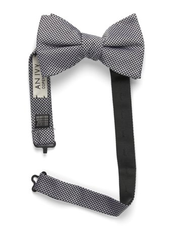 The Chequered Bow Tie Black AN IVY