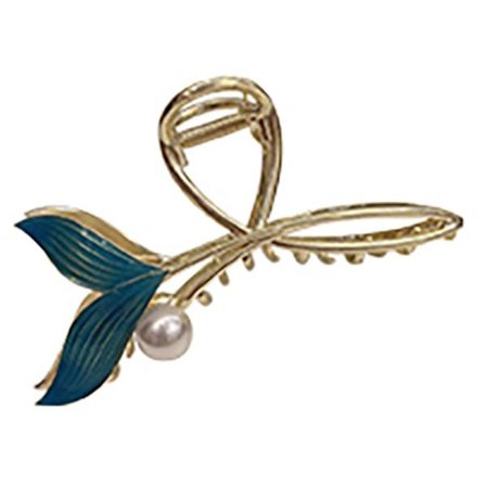 2st Blue Ocean Pearl Fishtail Hårklämma Hårklämmor