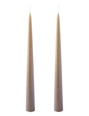 Hand Dipped Decoration Candles, 2 Pack Home Decoration Candles Pillar Candles Beige Kunstindustrien