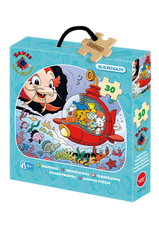 KÄRNAN Träpussel med 30 bitar, Bamse och havets hemlighet Spel & pussel Unisex ONESIZE