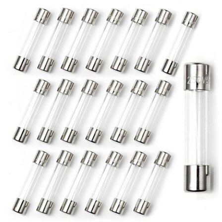 20 STK Keramiske sikringer Glasssikringer Fast Blow Cartridge