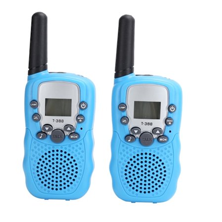 T‐388 Mini Handled Transceiver LCD-skärm Tvåvägsradio med ljus Barn UtomhusleksakerBlå