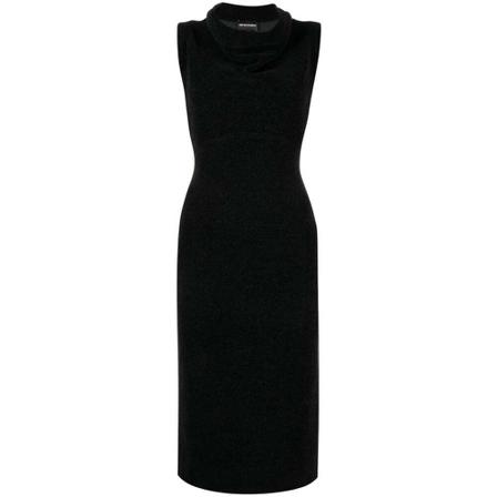 Emporio Armani - Klänningar - Svart - Dam - Storlek: L, Dam, Storlek: L