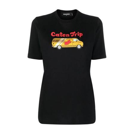 Dsquared2 T-Shirts Sort, Dame, Størrelse: XS