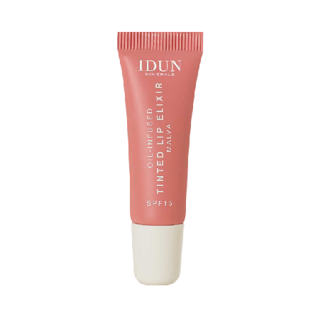 IDUN Minerals Oil-Infused Tinted Lip Elixir Malva Coral Beige Läppglans Unisex Rosa 8 ML