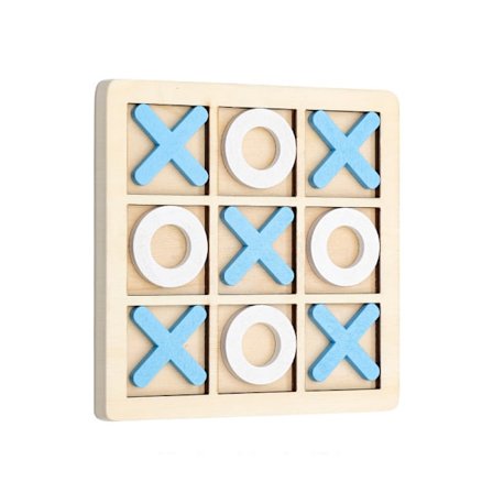 Tic Tac Toe-spel i trä XO Bordsleksak, Barnpusselspel Pedagogiska leksaker