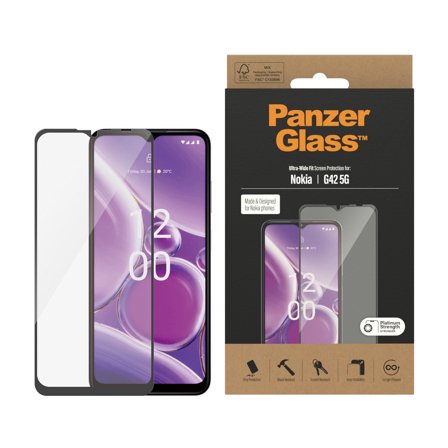 Panzer Nokia G42 5G | Ultra-Wide Fit Screen Protector PanzerGlass - High quality tempered glass screen protector