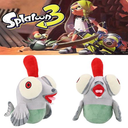 36 cm Splatoon 3 Little Buddy Plyslegetøj Jet Fighter 3 Kojake Frøfisk Dukke Gave