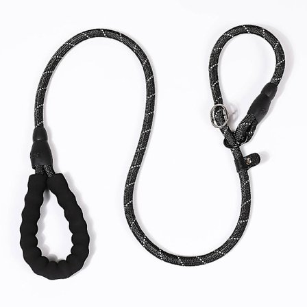 Slip Leash til små hunde/hvalpe, Anti-kvælende træningsline rebline med reflekstråde