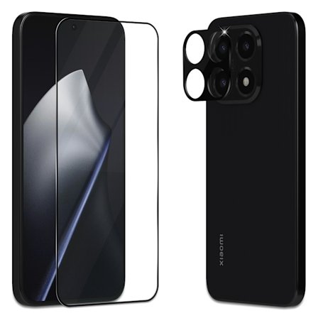 1-Pack Xiaomi 15T Pro Skærmbeskyttelse & 1-Pack linsebeskyttelse - Hærdet Glas 9H - Super kvalitet 3D