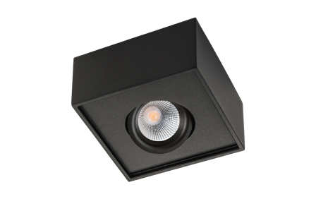 SG Armaturen Cube Lux Downlight 7 W, 540 lm Svart, Belysning