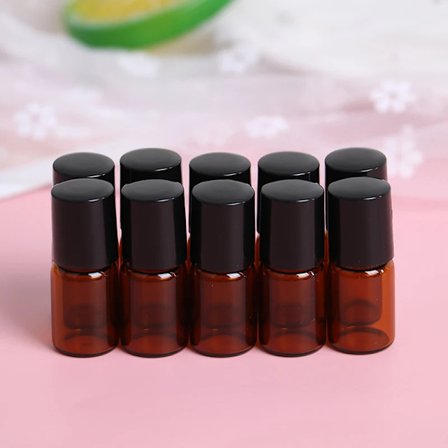 10 stk. tomme 2 ml glass roll-on flasker roll-on hetteglass for eteriske oljer parfyme aromaterapi