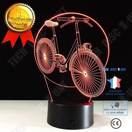 Skrivbordslampa - TECH DISCOUNT - Cykel - 7 Föränderliga Färger - LED - Vintage
