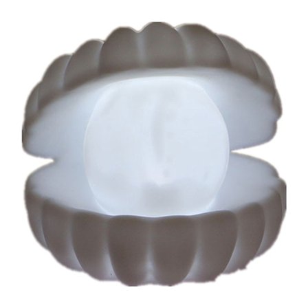 Exklusiv nattlampa i pärlskal - Handgjord DIY-present - Heminredning