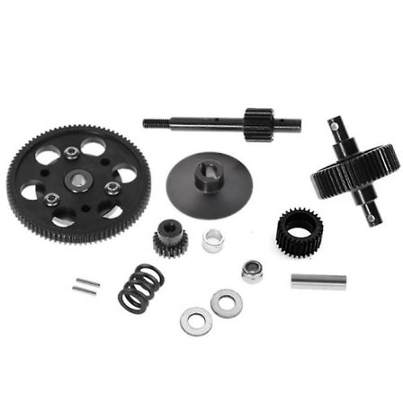 Hd Teräksinen Vetovaihteisto Suorat Hammasrattaat Sarja 1/10 Rc Tela-autolle Axial Scx10 Vaihdelaatikon Osat[D]