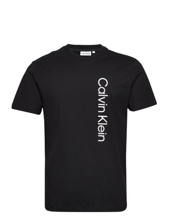 Off Placement Logo T-Shirt T-shirts Short-sleeved Musta Calvin Klein