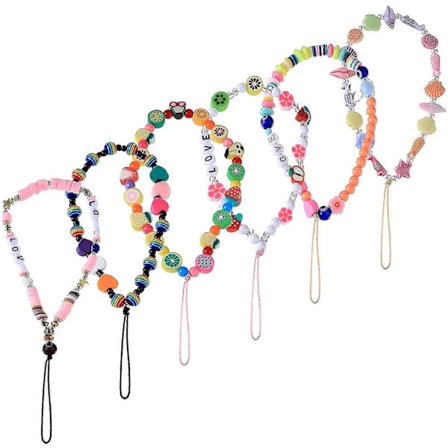 5 st Telefonberlock Mobiltelefonhalsband Handledsrem Lera Akryl Mobiltelefon