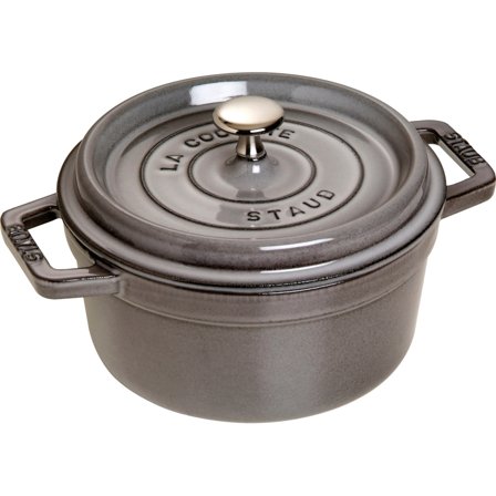 Staub La Cocotte Rund Gryte Grå 20 cm 2,2 l