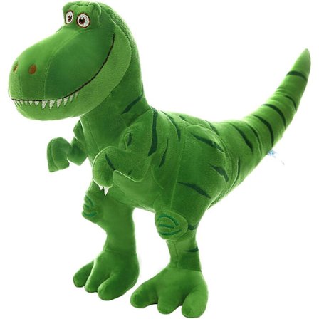 Sød Dinosaur Plyslegetøj Blød Dino Plysdukke T-Rex Tyrannosaurus Dinosaur Figur Grøn 15.7"