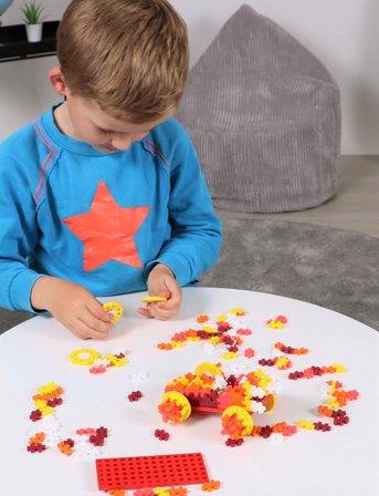 Plus-Plus Color Cars Fire 200 Pcs Tube - Multi/patterned - ONE SIZE