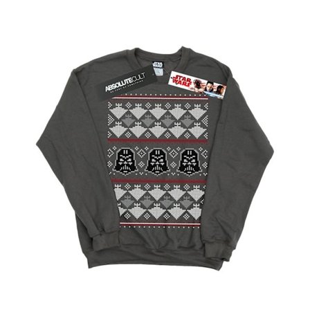 Star Wars Jultröja för män Vader Imperial Starship Fair Isle