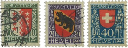 Schweiz 1921 - MICHEL 172-74 - Stemplet