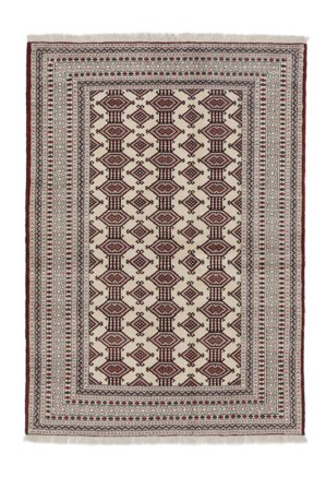 Tapis Persan Turkaman 128X182 Marron/Noir (Laine, Perse/Iran)