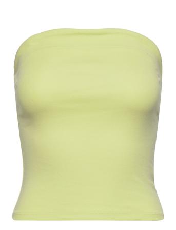 Tube Top T-shirts & Tops Sleeveless Grønn Gina Tricot*Betinget Tilbud