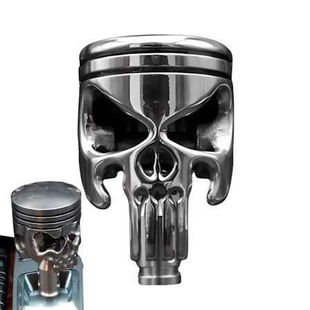 Skull Gear Gearknop Rustfrit Stål Gearstang Gearknop Håndtag Transmission Shifter Universal