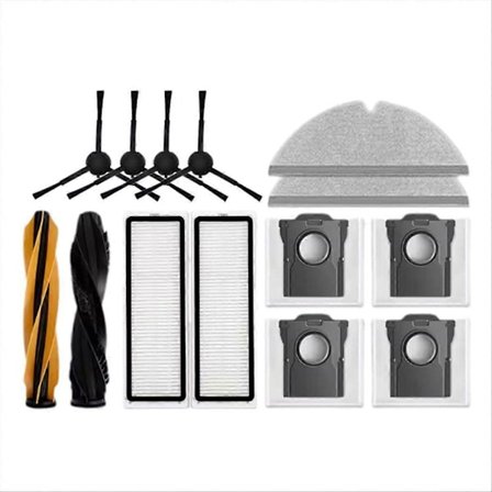 Til D20 Plus Støvsuger Reservedele Hovedsidebørster Filtre Moppeklude Støvpose