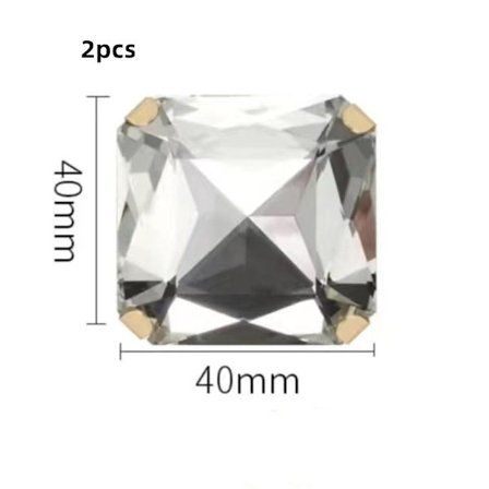 2kpl kenkäklipsi Kiiltävät koristeklipsit STYLE 3 STYLE 3