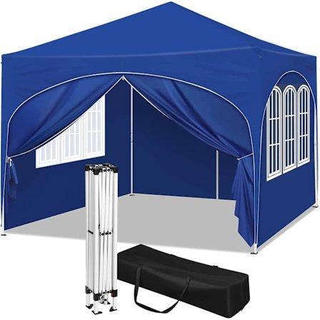 Rootz Ultimate Outdoor Gazebo - Säänkestävä paviljonki - Perheteltta - Vahva teräsrakenne - UV-suoja - Helppo asennus - 3x3m