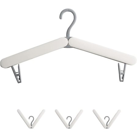 Rejse sammenklappelige bøjler, sammenklappelige bøjler, 3 stk. rejsebøjle