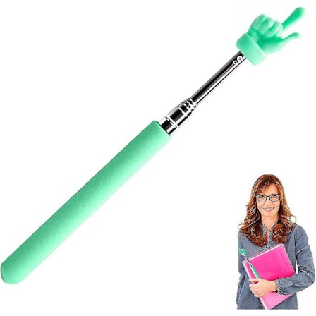 Lærerpekefinger for skole, uttrekkbar teleskopstang for effektive presentasjoner