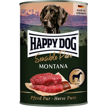 Happy Dog - Wet Food Grainfree Pure 100% Horse Tinned 400 g - Hund - Hundefôr & hundemat - Våtfôr & våtmat - ZOO.no