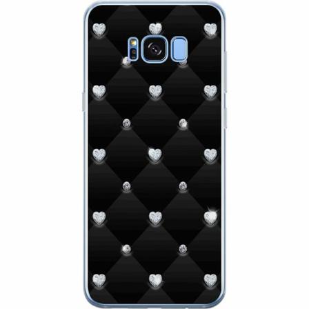 Samsung Galaxy S8+ Genomskinligt Skal Diamant Hjärta