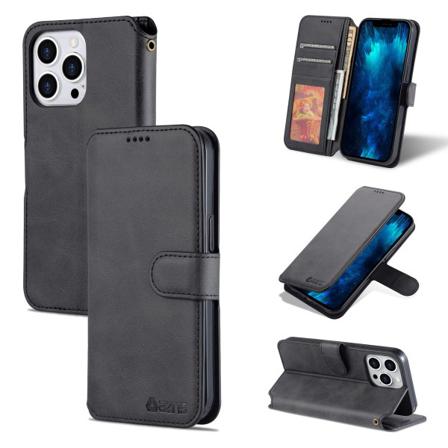 Iphone 14 Pro - Plånboksfodral Svart