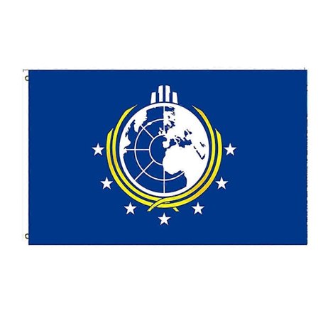 Polyester Dobbeltsidig Super Earth Banner for Hybeldekor eller Veggdekor til Hjemmekontor