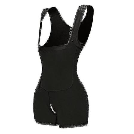Post-kirurgisk fuld kropsarmdragt Livstræner Korsetter Slankende Shapewear 5XL Sort 5XL Black