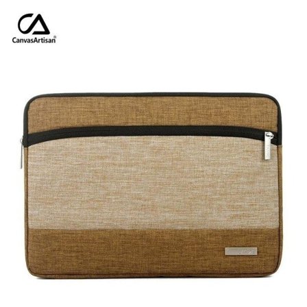 Laptopväska datorfodral / fodral till bärbar dator brun 12 tum
