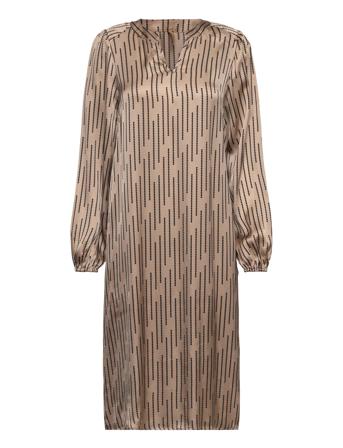 Sc-Janine Knælang Kjole Brun Soyaconcept