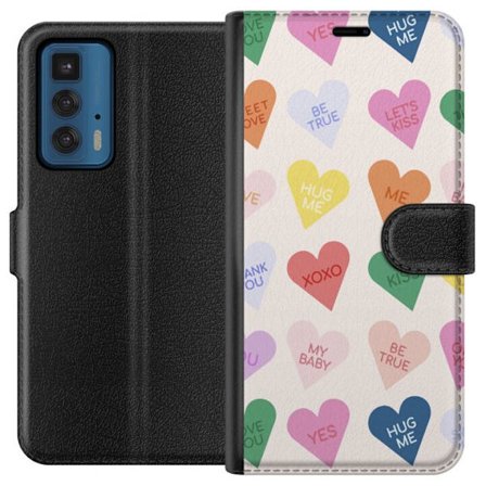 Kompatibelt Plånboksfodral till Motorola Motorola Edge 20 Pro CandyHearts