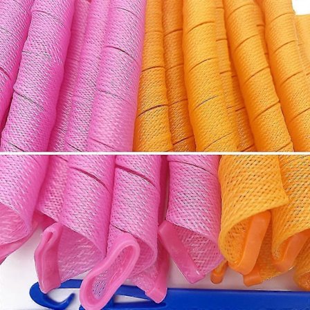 Hårspolar för långt hår, Hårrullar Spiral Lockar Styling Kit, Ingen Värme Hårrullar Styling Kit med Stylingkrokar, DIY Frisyrsstylingverktyg F