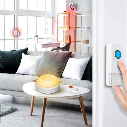 Postkasse Alarm Mail Chime Notifikationssystem - Mail Alarm 240 m Lang Rækkevidde Trådløs Postkasse Alarm med LED Lys Blinkende Udgave