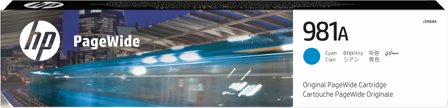 HP 981A, cyan PageWide-originalpatron, 888793202067