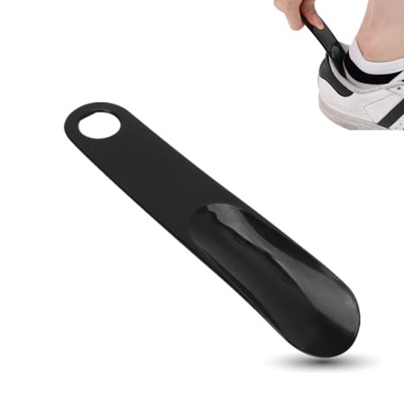 4 stk skohorn gummihåndtak bærbar solid skoskje tunge kort skohorn